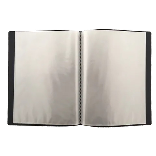 Protext A4 40 Fixed Pocket Display Book Insert Cover Black Pack of 12