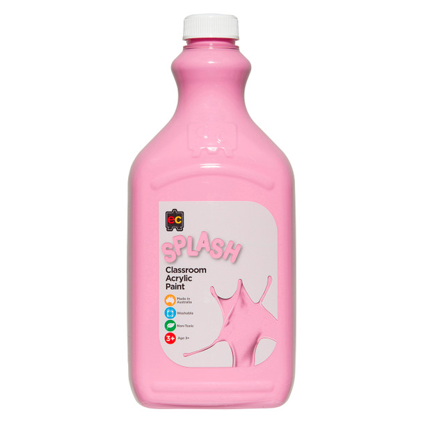 Educational Colours Splash Classroom Acrylic Paint 2L Cup Cake (Pink) | It's A Mega Thing