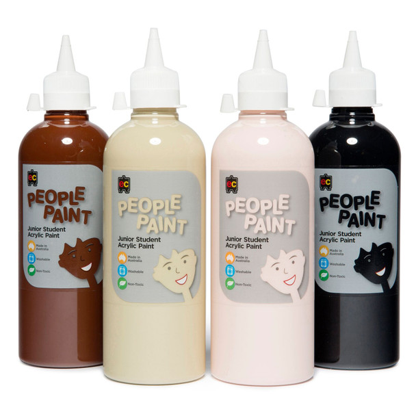 Educational Colours People Paint Junior Student Acrylic Paint 500ml Flesh Tone Mahogany