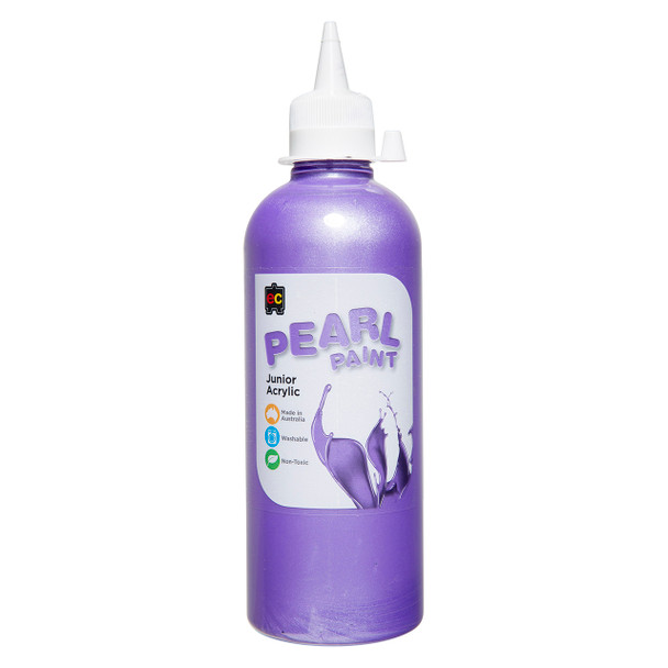 Educational Colours Pearl Paint Junior Acrylic 500ml Violet | It's A Mega Thing