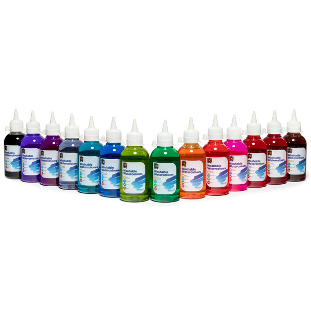 Educational Colours Washable Watercolour 250ml Yellow