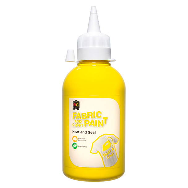 Educational Colours Fabric and Craft Paint 250ml Yellow | It's A Mega Thing