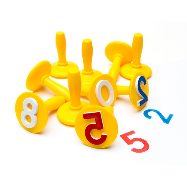 Educational Colours Paint and Dough Stampers Numbers 0-9 Set of 10 | It's A Mega Thing