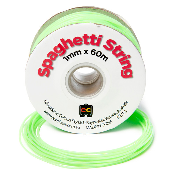 Educational Colours Spaghetti String 60m Pale Green | It's A Mega Thing