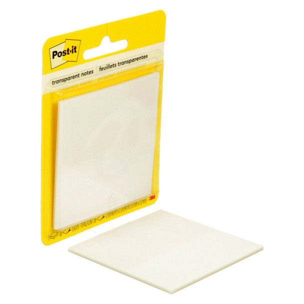 Post-it 600-TRSPT Transparent Notes 36 Sheets 73 x 73mm Clear Pack of 6