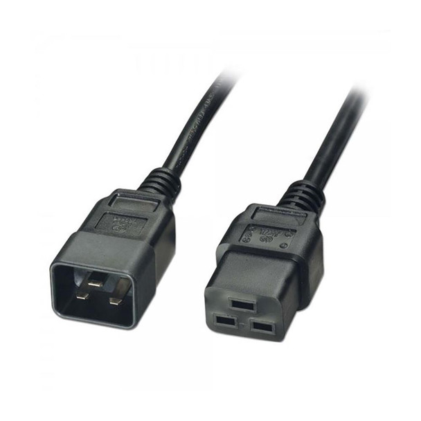 Lindy 1m IEC-320 Power Extension Cable C20 Plug to C19 Socket