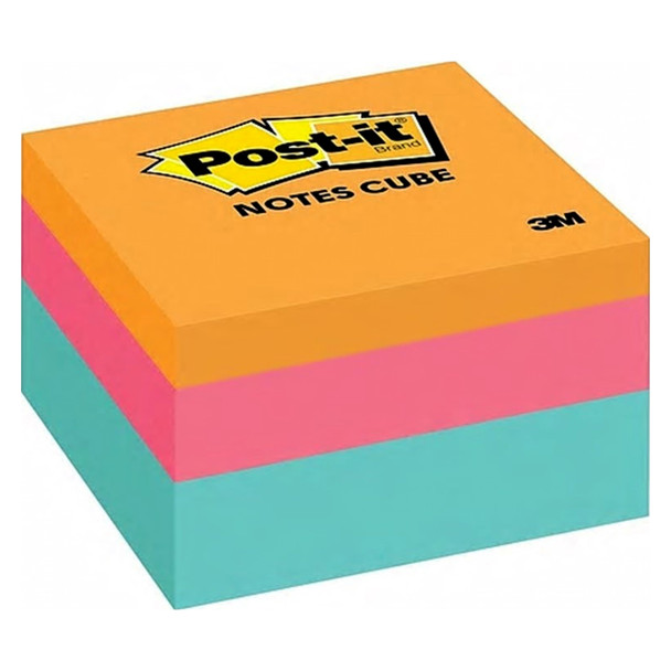 Post-it Notes Cube Assorted Colours 76 x 76mm 400 Sheets 2059-AQ