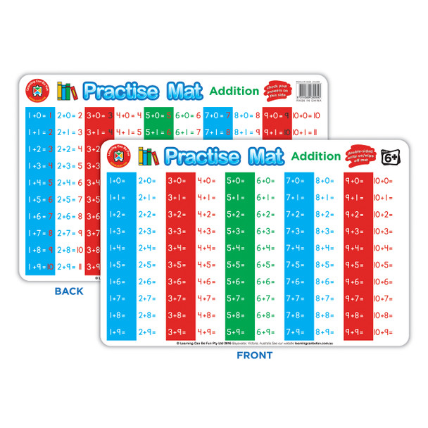 Learning Can Be Fun Practise Mat - Addition | It's A Mega Thing