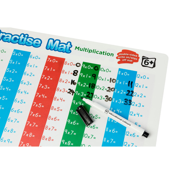 Learning Can Be Fun Multiplication Practise Mat