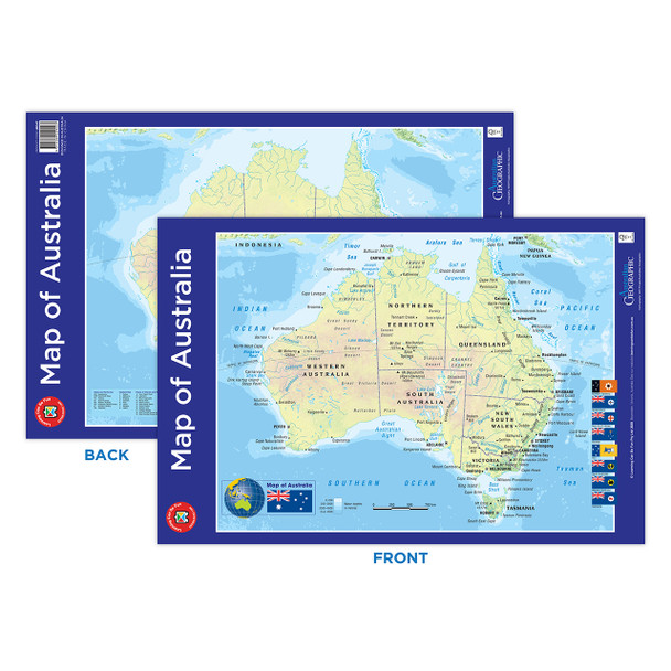 Learning Can Be Fun Map of Australia Poster