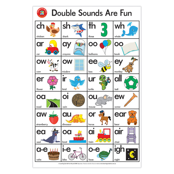 Learning Can Be Fun Double Sounds Are Fun Poster
