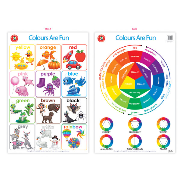 Colours Are Fun Poster Learning Can Be Fun