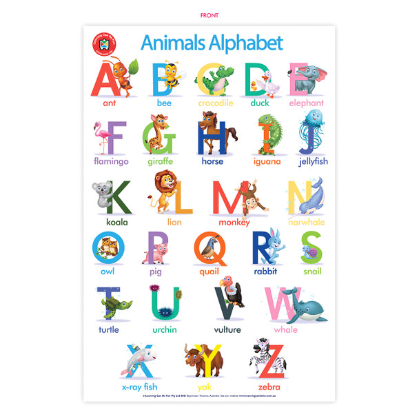 Learning Can Be Fun Animals Alphabet | It's A Mega Thing