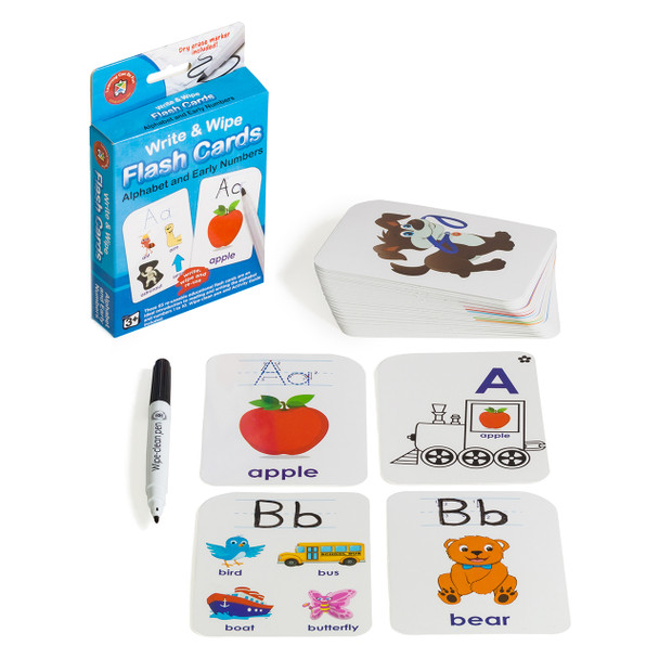 Write and Wipe Flash Cards Alphabet and Early Numbers Learning Can Be Fun