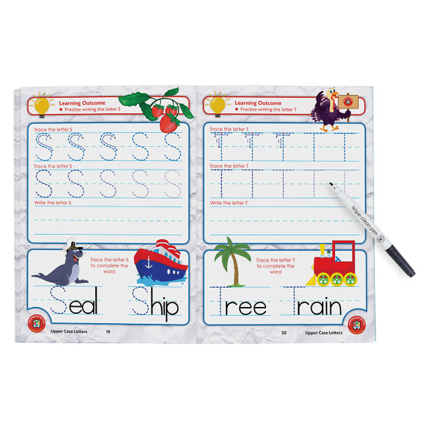 Wipe-Clean Learning Upper Case Letters Learning Can Be Fun