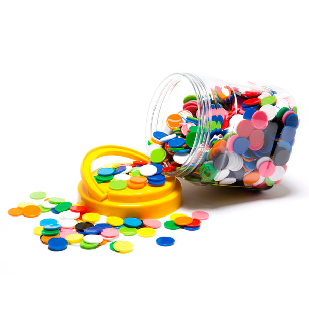 Learning Can Be Fun Counters Small 10 Colour Jar of 1000