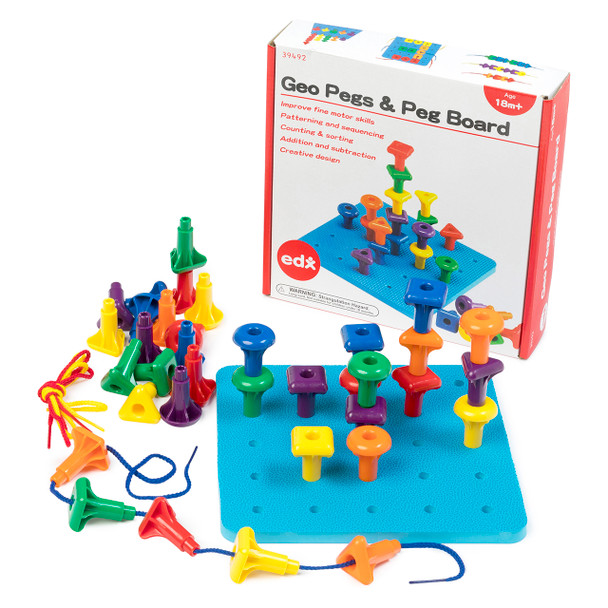 EDX Education Geo Pegs and Peg Board | It's A Mega Thing