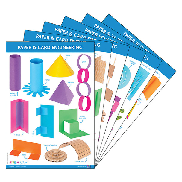 Creative School Supply Paper and Cardboard: Skills and Construction Charts A2 | It's A Mega Thing