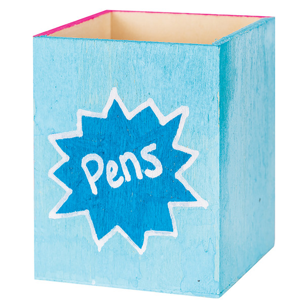 Creative School Supply Pencil Holder Square