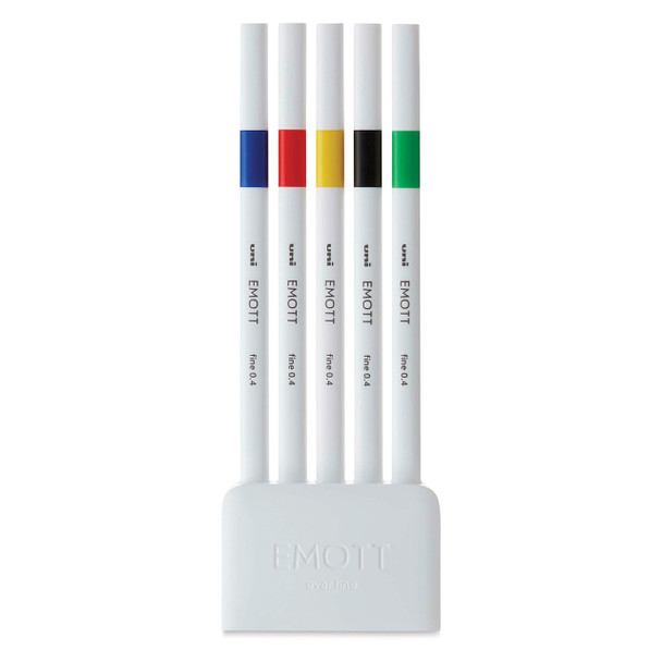 Uni Emott Everfine Fineliners 0.4mm No.3 Assorted Pack of 5 | It's A Mega Thing Uni Emott Everfine Fineliners 0.4mm No.3 Assorted Pack of 5 | It's A Mega Thing
