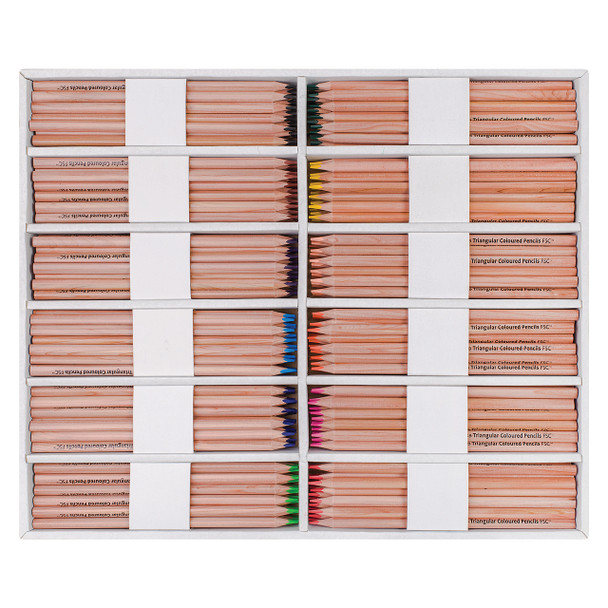 Creative School Supply Basics Triangular Colour Pencils Assorted Pack of 288