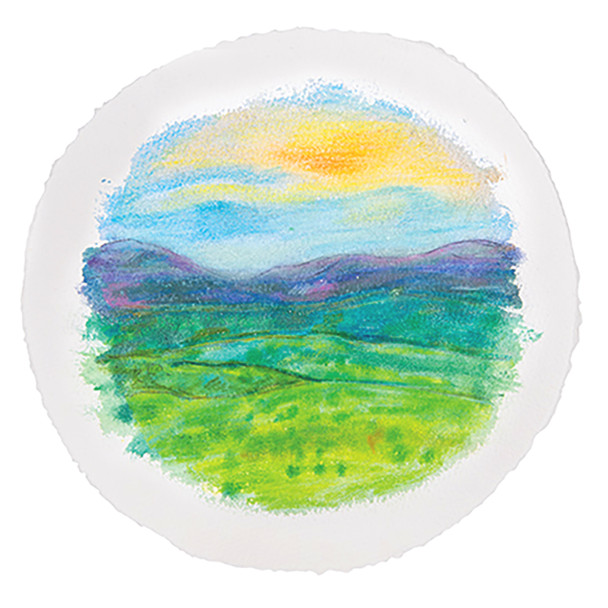 Creative School Supply Handmade Watercolour Paper Round 31cm Pack of 10
