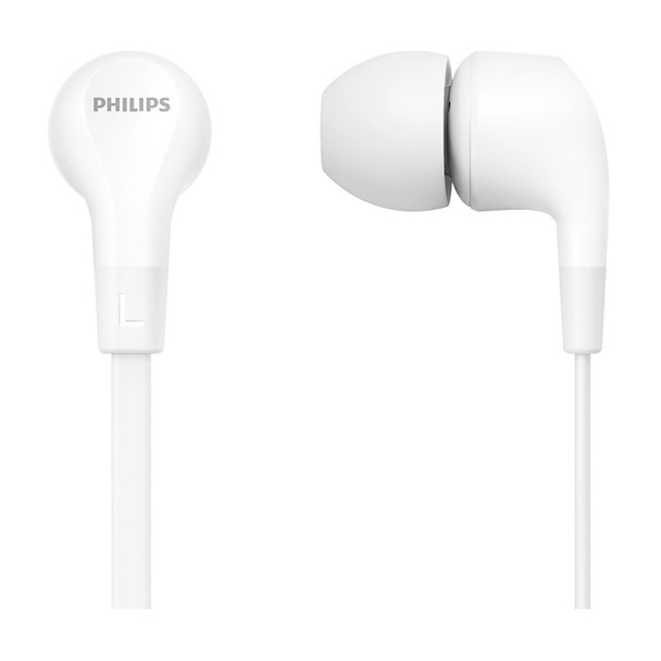Philips Wired Gel Earbud White In-Ear