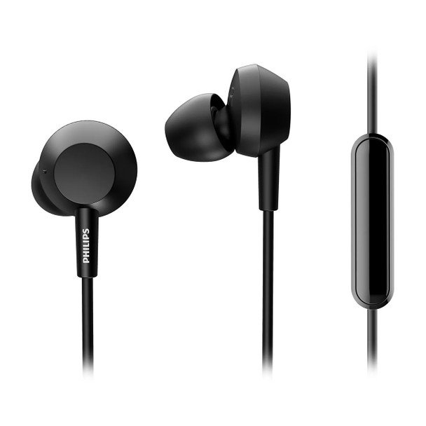 Philips Earbud Wired In-Ear with Bass Black