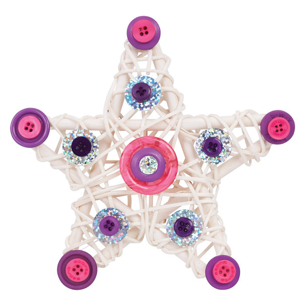 Creative School Supply Natural Mesh Stars 12cm Pack of 10