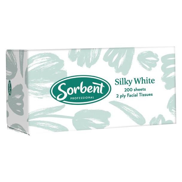 Sorbent Facial 25302 Tissue 2 Ply 200 Sheets Carton of 24