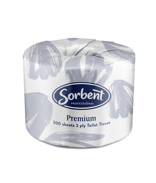 Sorbent Professional Premium Toilet Tissue 2 Ply, 300 Sheets, Carton of 48 | It's A Mega Thing