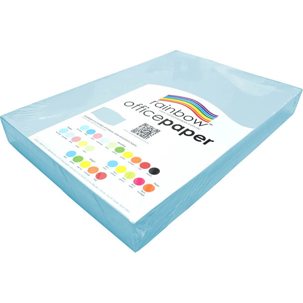 Rainbow Office Paper A3 80gsm Sky Blue Pack of 500