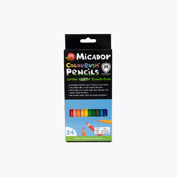 Micador ColouRush Coloured Pencils Box of 24
