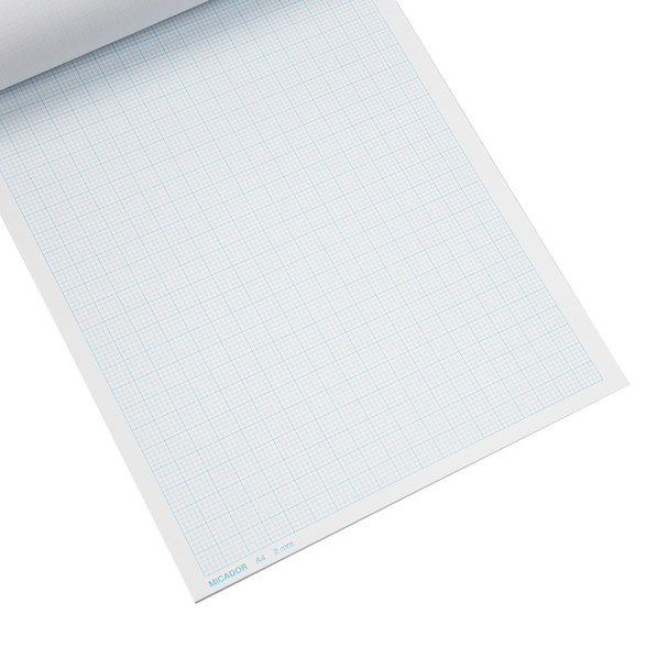 Micador A4 2mm 25 Sheets Graph Pad