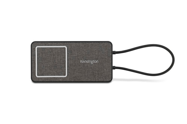 4K Portable Mobile Dock with Qi Charging Kensington SD1700P USB-C Dual