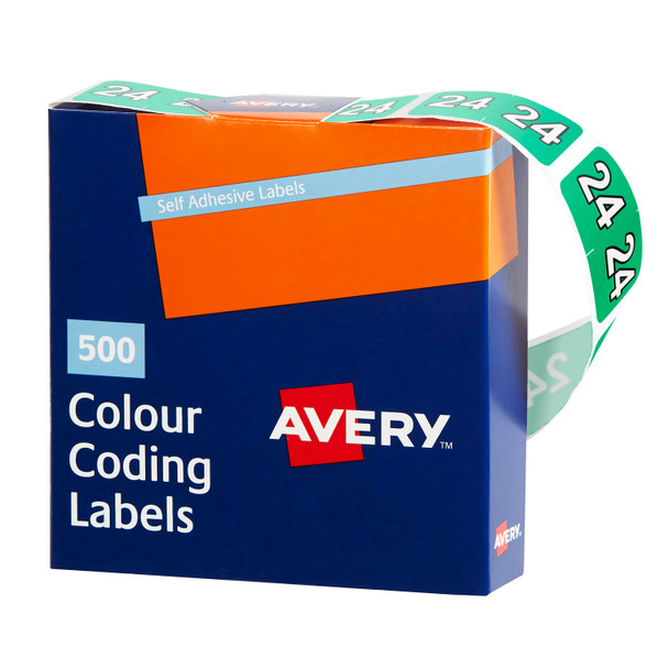 Avery 43274 24 Side Tab Year Code Label - 25x38 mm 500/Box | It's A Mega Thing