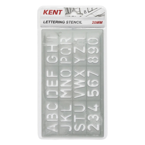 Kent Lettering Stencil 20mm