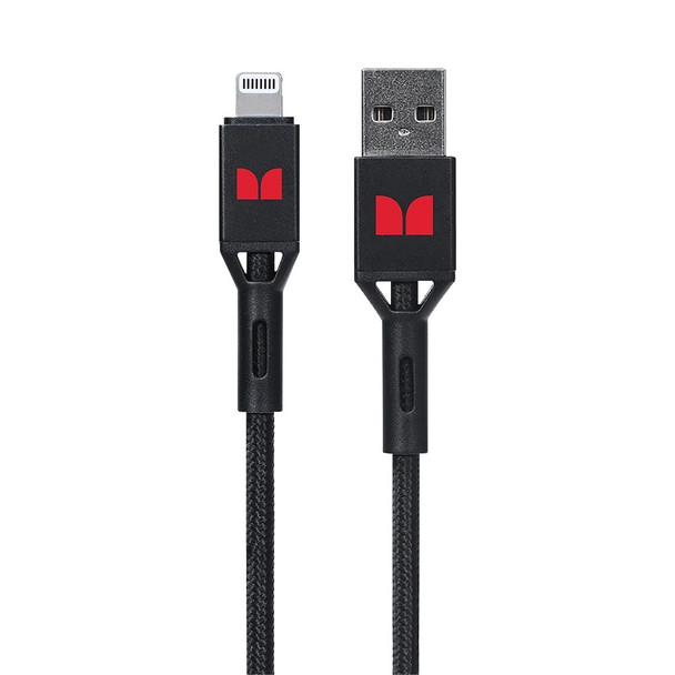 Monster Lightning to USB-A Braided Cable 2m Black