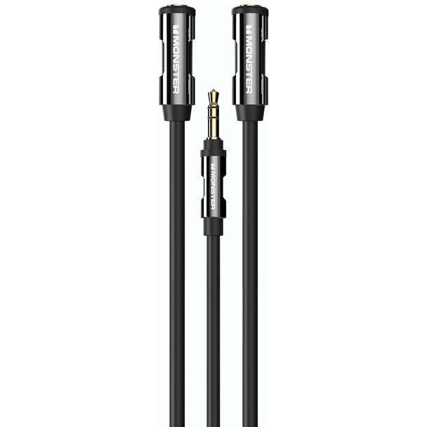 Monster Mini 1 to 2 Stereo Audio Cable 0.15m