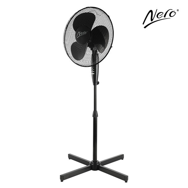 Nero Pedestal Fan 40cm Black