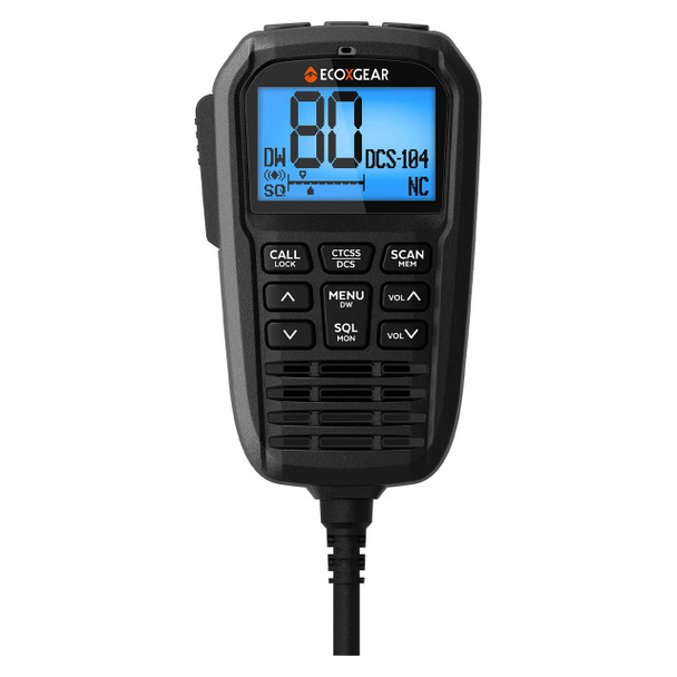 EcoXgear Compact Fixed Mount UHF Radio with Multi-Colour LCD Display Mic 5-Watt Touring Pack | Mega Office Supplies