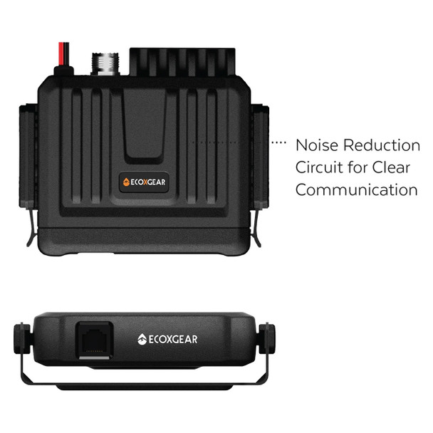 EcoXgear 5-Watt Compact Fixed Mount UHF Radio with Multi-Colour LCD Display Mic Touring Pack | Mega Office Supplies