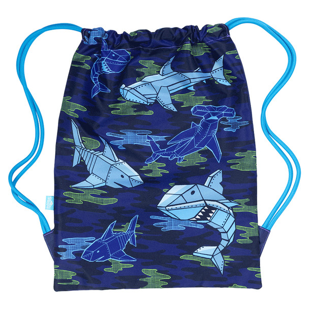 Spencil Robo Shark Drawstring Bag 50 x 37cm