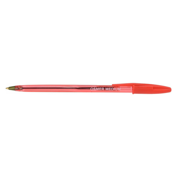 Osmer Red Economy Ballpoint Pen Medium Box of 12