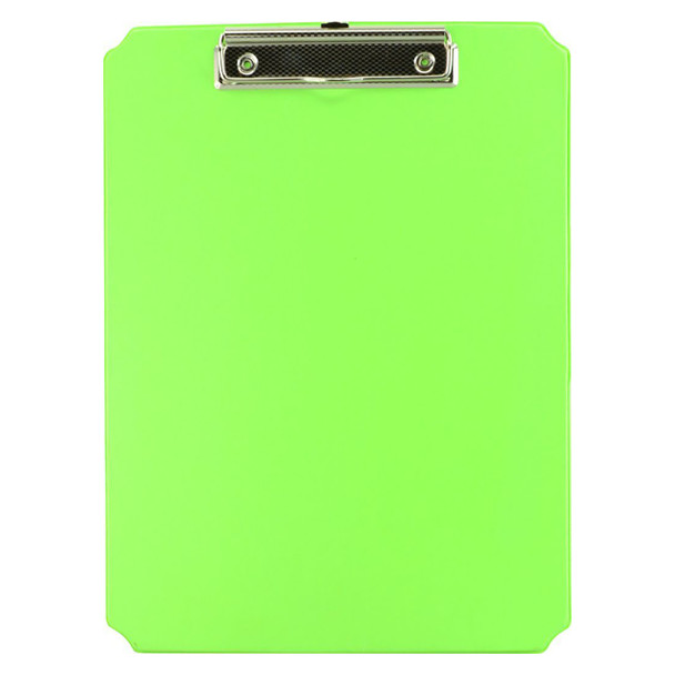 Osmer A4 Clipboard 32 x 23.4cm Lime Green | Mega Office Supplies