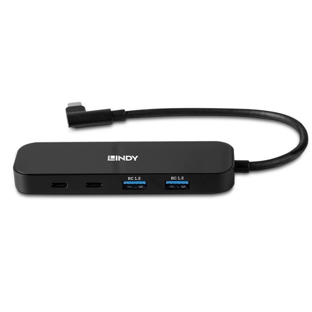 Lindy 4 Port USB 3.2 Gen 2 Type C Hub with Power Delivery