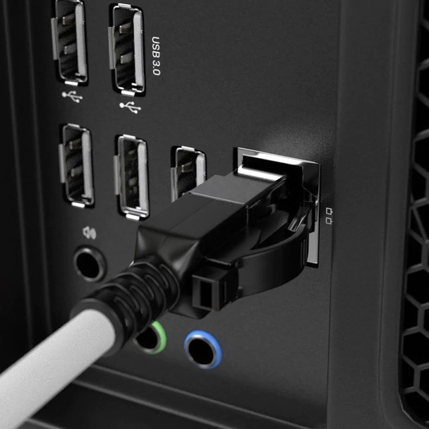 Lindy Grey 10m Cat6A S/FTP Locking Network Cable