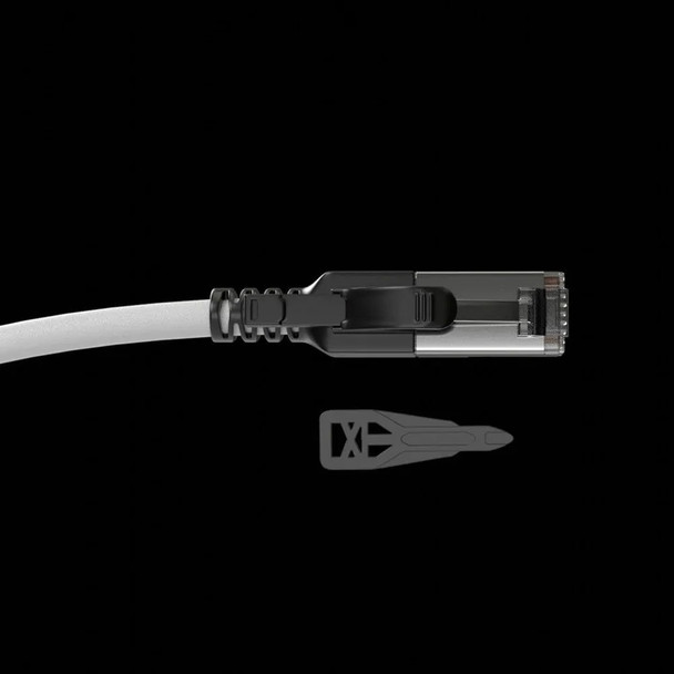 Lindy Grey 20m Cat6A S/FTP Locking Network Cable