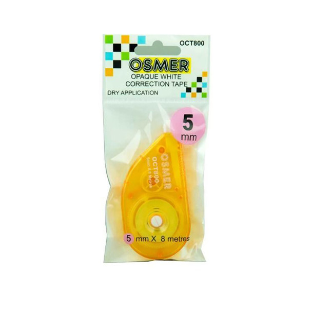 Osmer Correction Tape Assorted 5mm x 8m Pack of 20