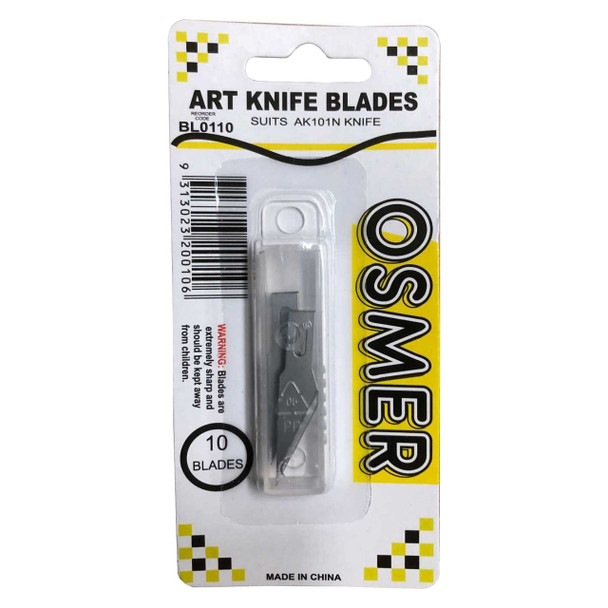 Osmer Art Knife Blades 6mm Refill Suit AK101N Pack 10 Box of 24 | Mega Office Supplies